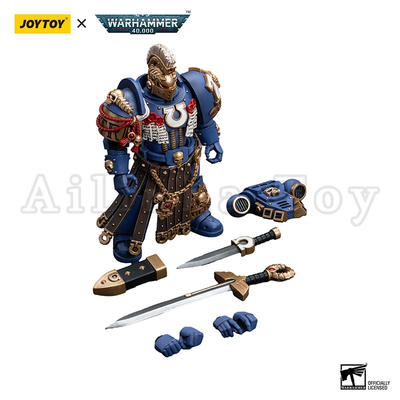 JOYTOY 1/18 Action Figure 40K Ultramarines Honour Guard Chapter Champion Re-issue Version Anime Military Model