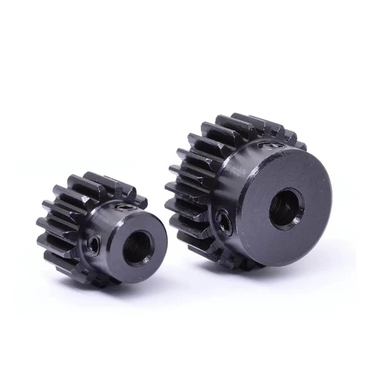 1 peça 1.5 módulo engrenagem de motor de engrenagem reta 1.5m 30t/35t/40t/50t 45 #   Furo de engrenagem de transmissão mecânica temperada em aço 6/8/10-25mm