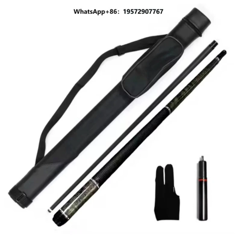 Carbon Fiber Shaft Handmade Inlay 12.5mm Tip Billiard Pool Cue