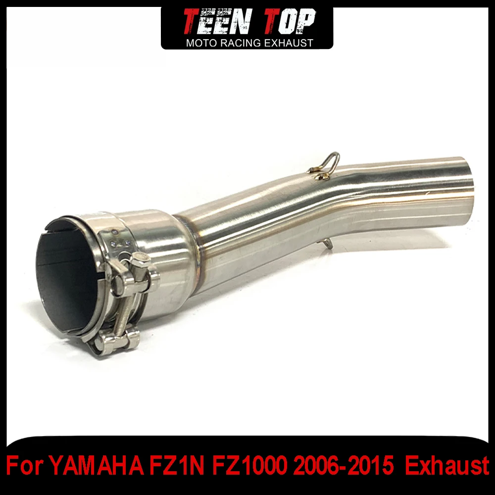 Motor Bike Escape Exhaust Elbow For YAMAHA FZ1N FZ1000 Middle Link Pipe Connect Tube Stainless Steel 51mm FZ1N 2006-2015