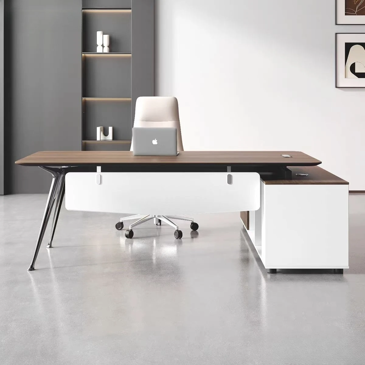 Desk light luxury office furniture full set boss table simple modern simple