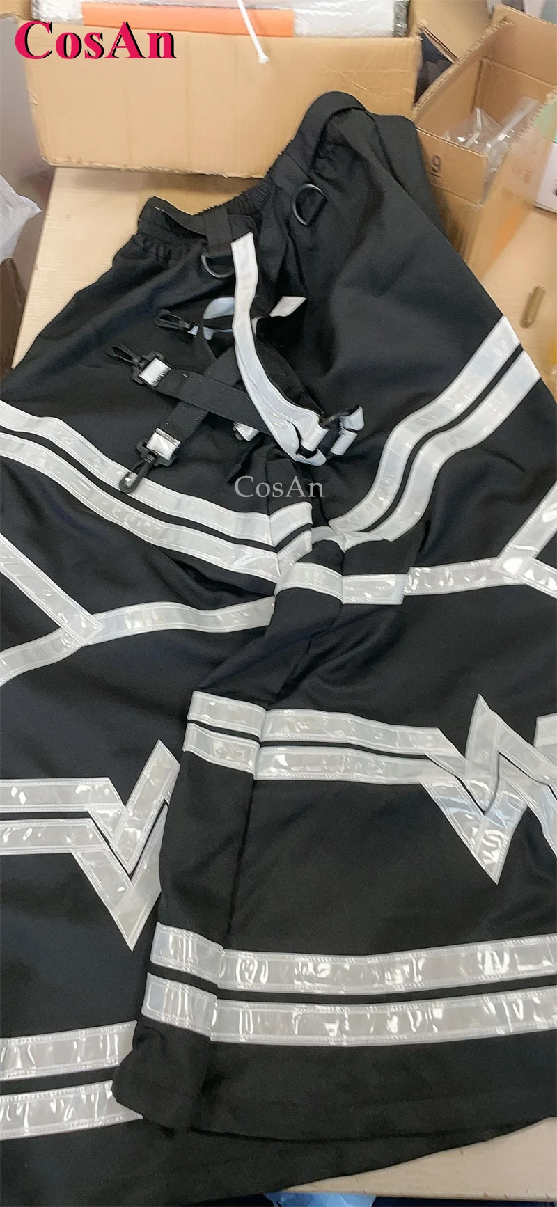 CosAn موضة جديدة نمط جرس قيعان شبح الرقص السراويل ملبورن شفل فات السراويل مشرق تأثير عاكس بنطلون للجنسين