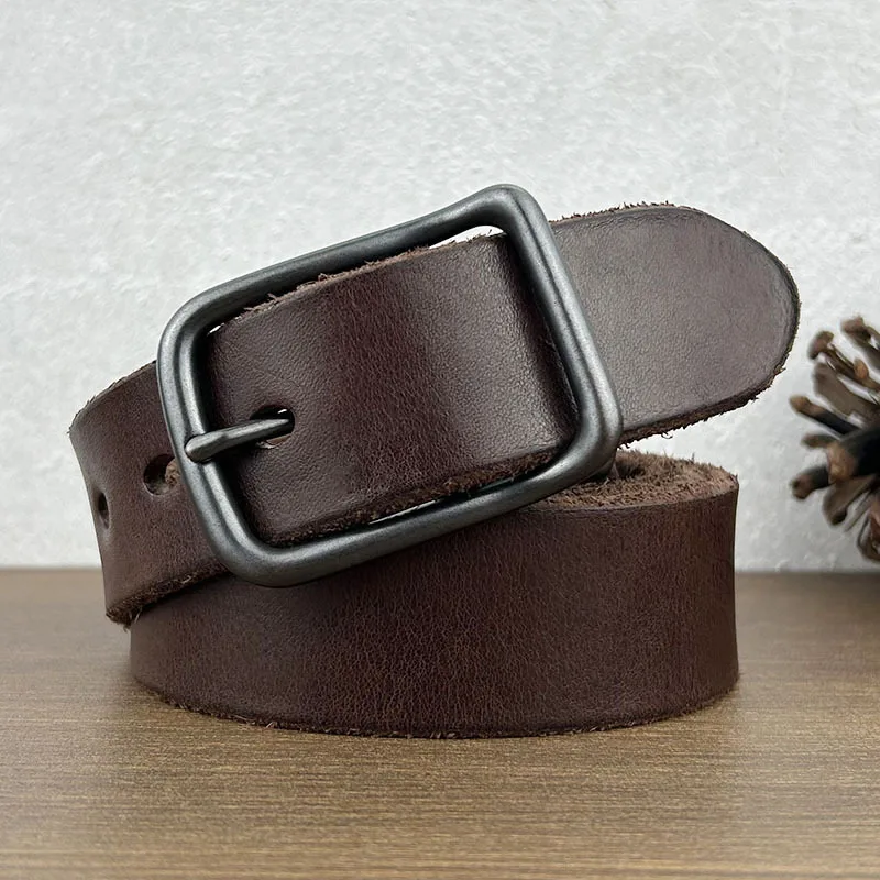 

2024 New Genuine Leather Business Casual Needle Buckle Belt Korean Edition Versatile Jeans For Men And Women Daily Use Bandwidth