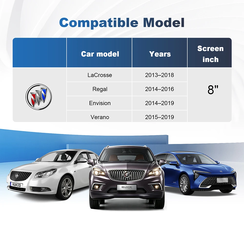 Picture 3: Wireless CarPlay Android Auto Decoder Box For Buick LaCross Regal Envision Verano 2014-2019 8 Inch Screen OEM Upgrade