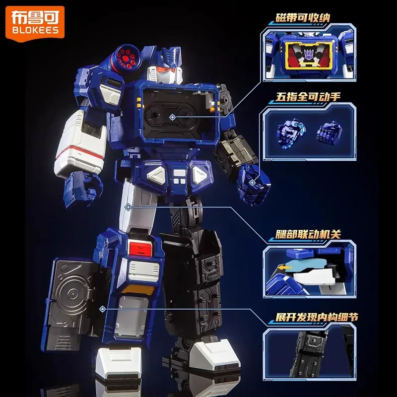 BLOKEES الأصلي التحول Soundwave ACTION EDITION RUMBLE RAVAGE LASERBEAK RATBAT عمل الشكل لعبة Decepticons الأوتوبوت