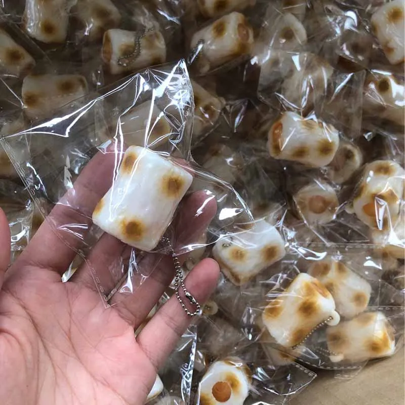 Neue Simulation Essen spielen Fisch Bambus Rad Squeeze hervorstehen Spielzeug Anhänger Büro Dekompression Spielzeug Prise Musik Zappeln Spielzeug