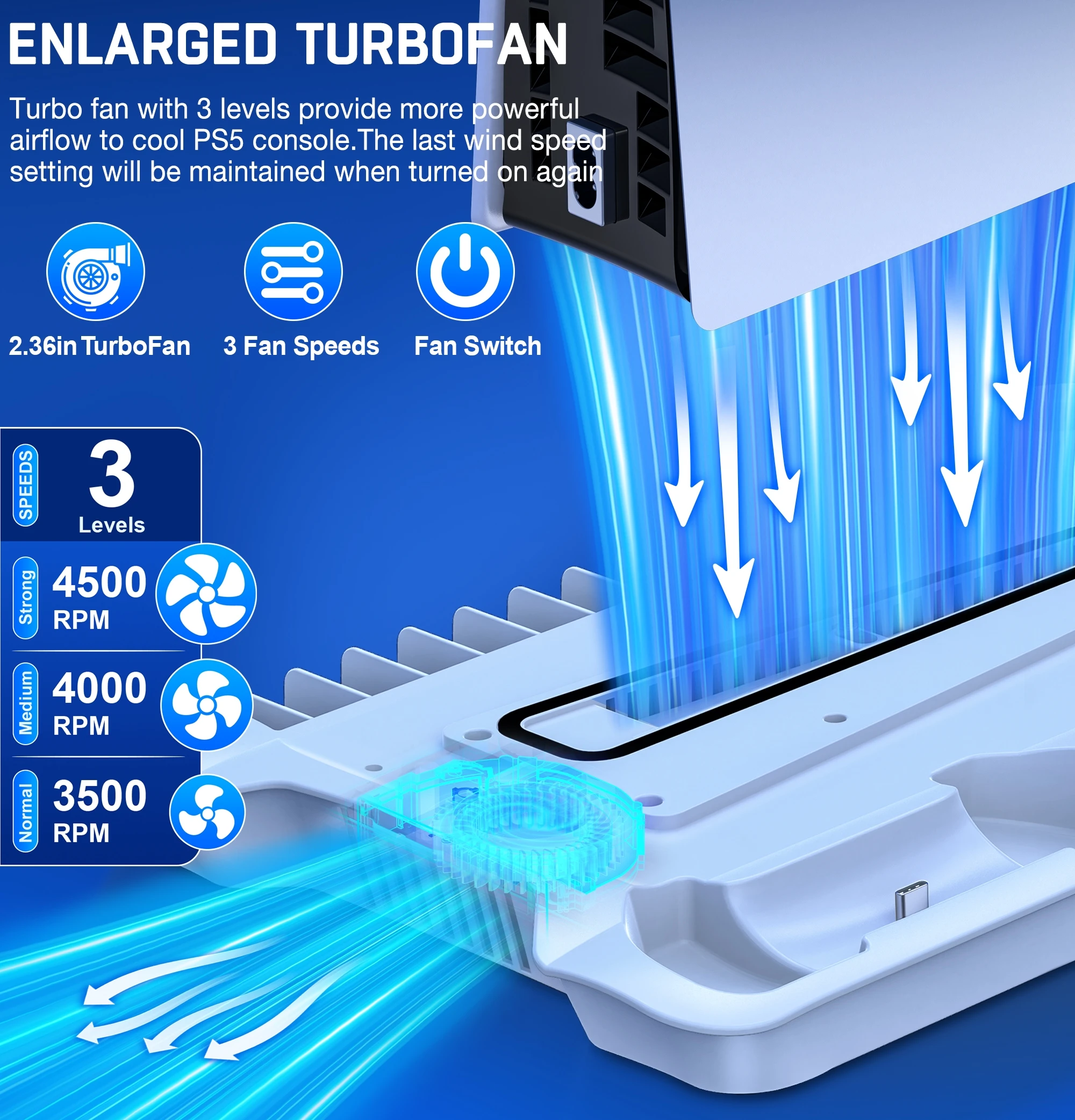 Thumbnail 4 - #10 Latest PS5 Cooling Stations Offers