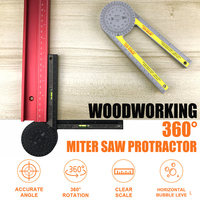 Professional Miter Saw Protractor Angle Finder Precision Miter Angle Finder for Carpenters Plumbers Bevel Protractor Woodworking