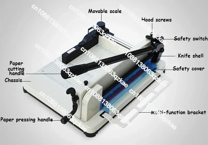 858-A4 Heavy Duty Paper Trimmer Guillotine Photo Cutter A4 Size Desktop Paper Cutting Machine Manual Paper Cutter Cutting Tool