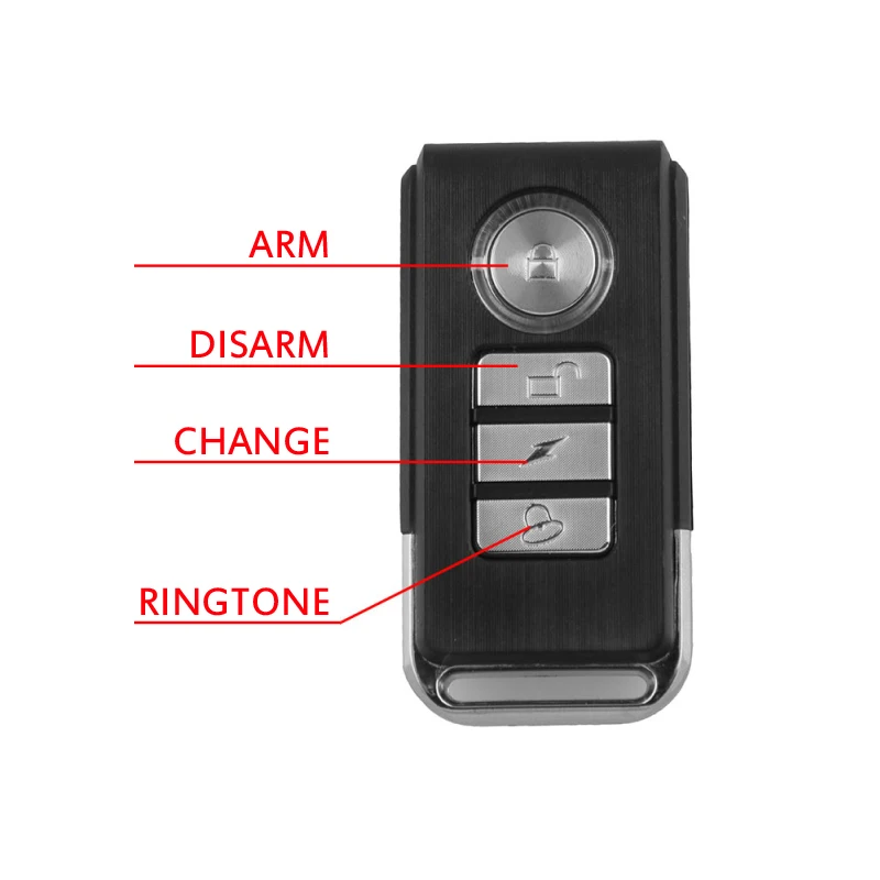 リモコン付きワイヤレスホーンアラーム,盗難防止,防水,オートバイ,スクーター,振動,自転車アクセサリー,113db