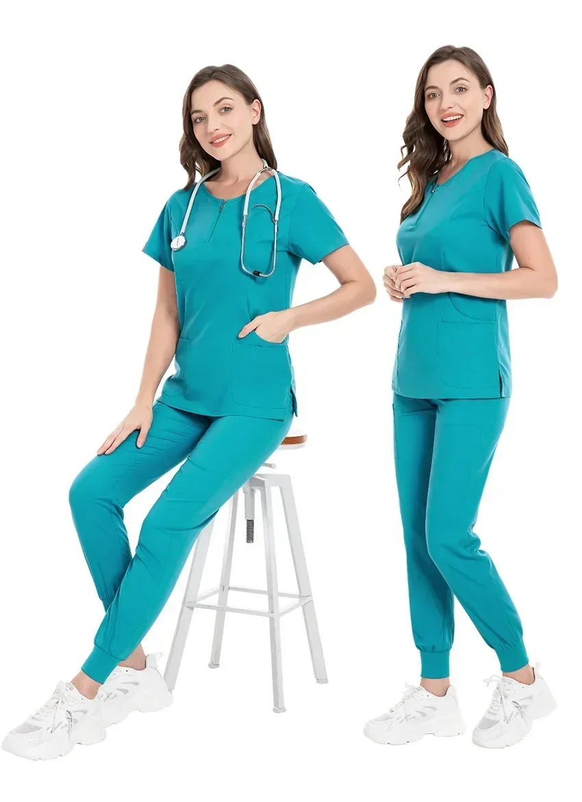 Uniforme d'infirmière pour femmes, vêtements de gIslande médical, ensemble de laboratoire de spa imbibé, vétérinaire, animal de compagnie, clinique dentaire, livres, vêtements de travail de soins infirmiers