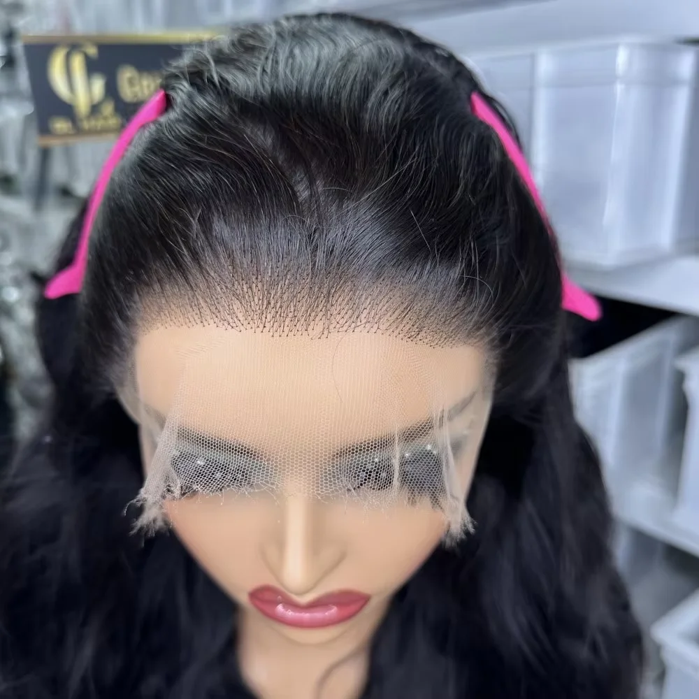 

30 Inch 360 Body Wave Lace Front Wigs Human Hair Hd Full Lace Pre Plucked 5x5 Glueless Invisi Strap Frontal Wig For Women