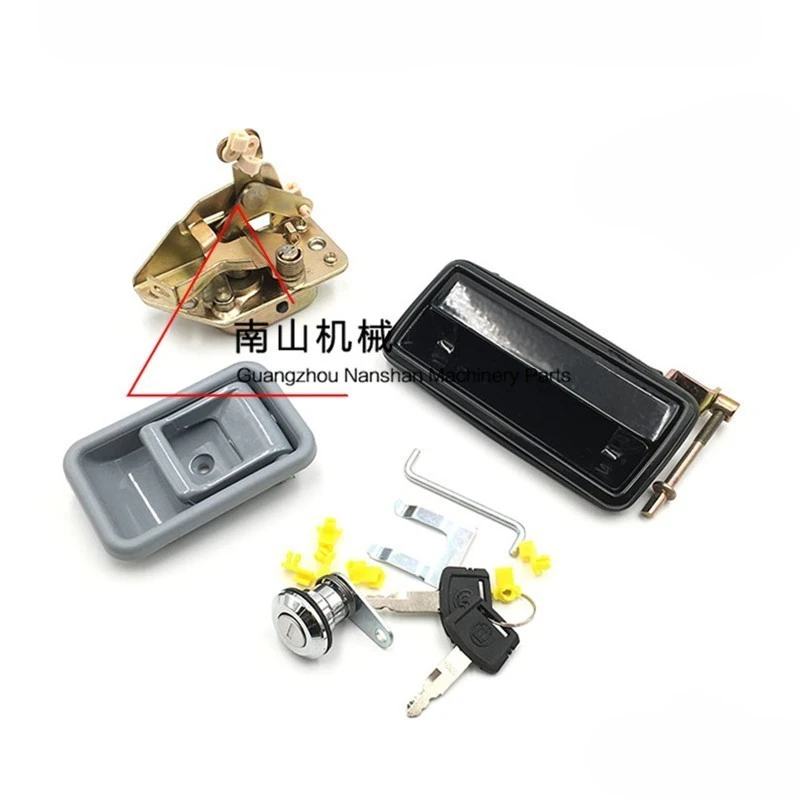 Kubota 155/161/165/183/185 Door Lock Assembly Door Inner and Outer Handle Lock Block Lock Cylinder Excavator