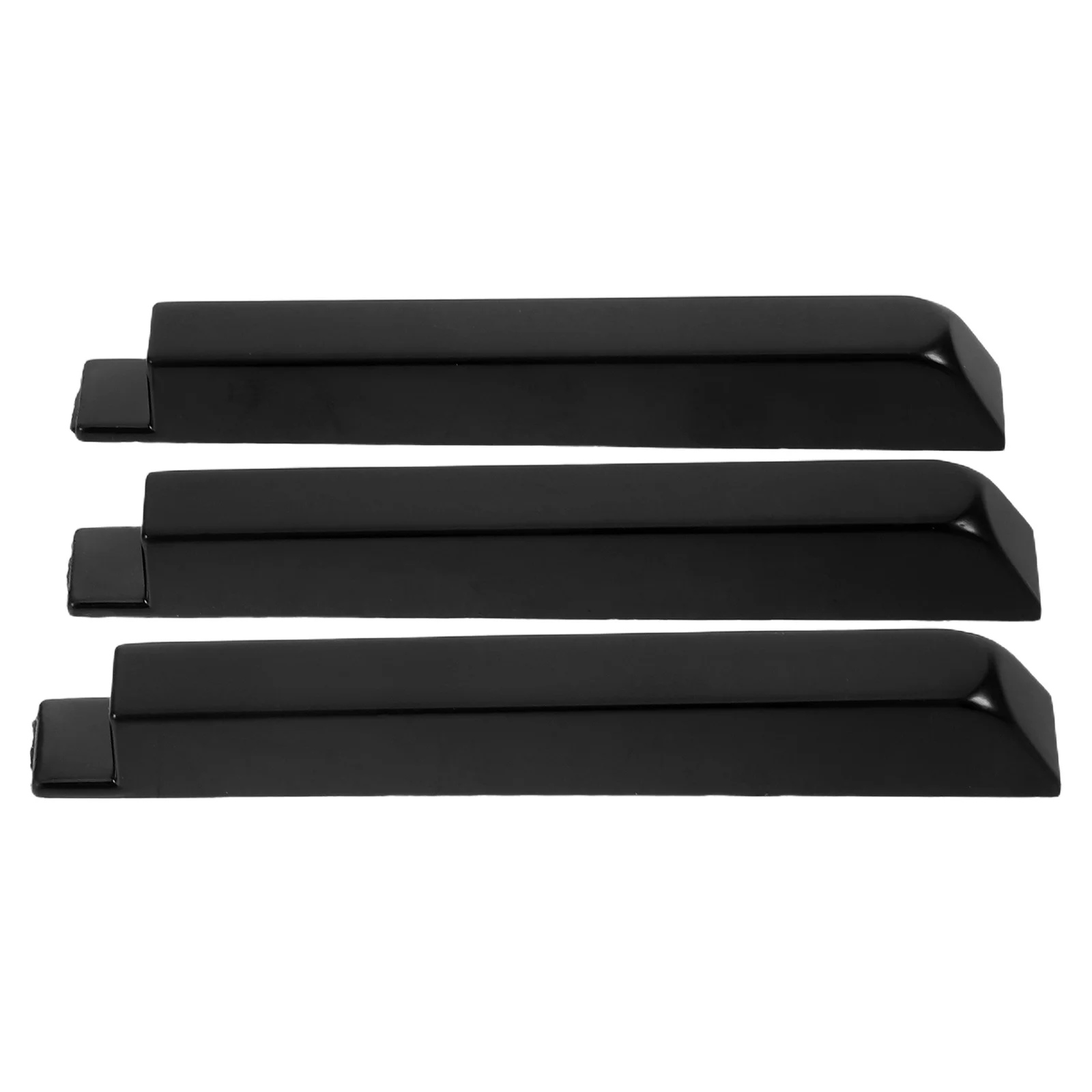 

3pcs Piano Keytops Black Key Replacement Glossy Finish Wear-Resistant Plastic Repair Kit For Keyboard Instruments Easy