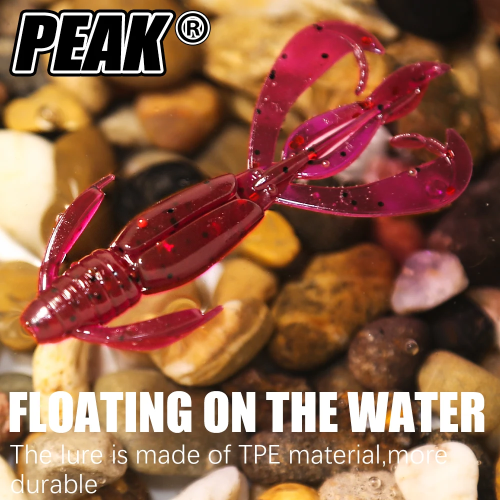 PEAK Crazy Flapper Señuelo flotante de silicona camarón para lubina - imagen 5