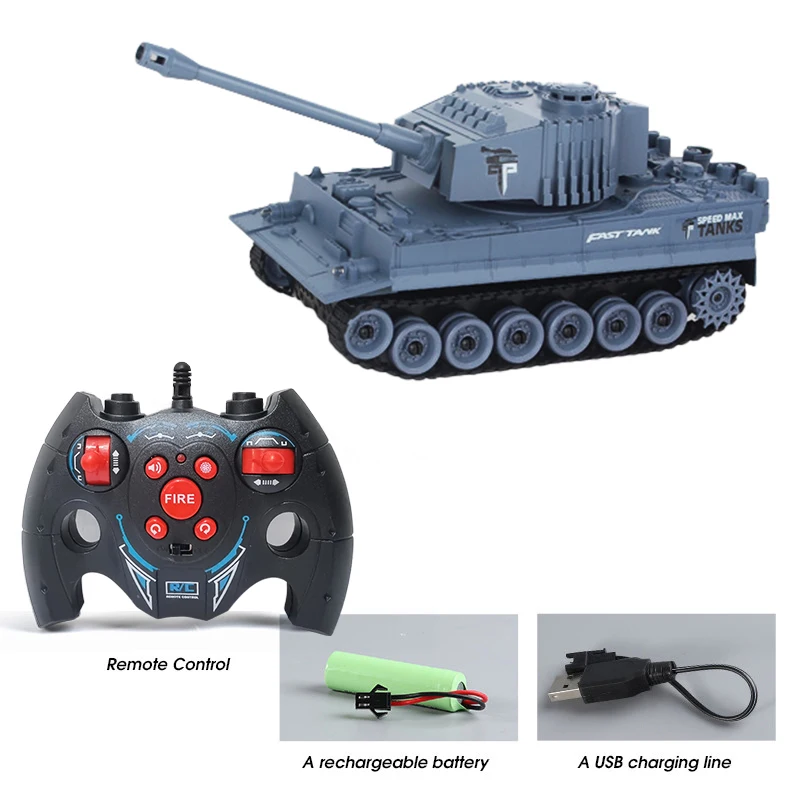 รถถังบังคับวิทยุ 2.4G 9CH แบบตีนตะขาบ จำลองการต่อสู้สงคราม ของเล่นรถถังบังคับ รถถังไฟฟ้า ของเล่นสำหรับเด็กผู้ชาย