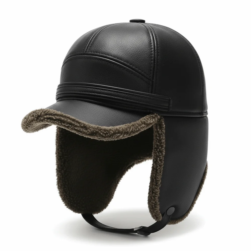 Thickened Winter Baseball Cap Insulated Ear Protection Fleece Lined Cap Comfortable Breathable Earflap Dad Hat Camping