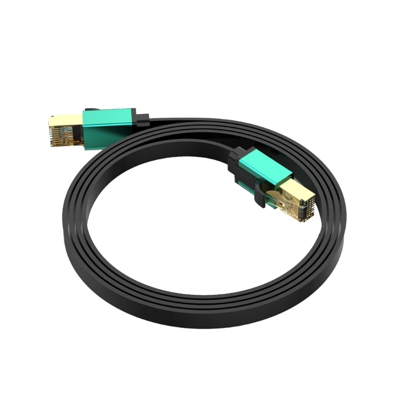 Cat8 Ethernet Cable Heavy Duty 26AWG 40Gbit / s 2000MHz RJ45 Stecker Cat8 LAN -Netzwerkkabel für Gaming PC Router 601F
