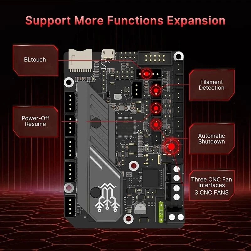 31BA Motherboard TMC2209 Treiber+TFT35 E3 V3.0 für Ender 3 5 Upgrade -Drucker – Detail 4