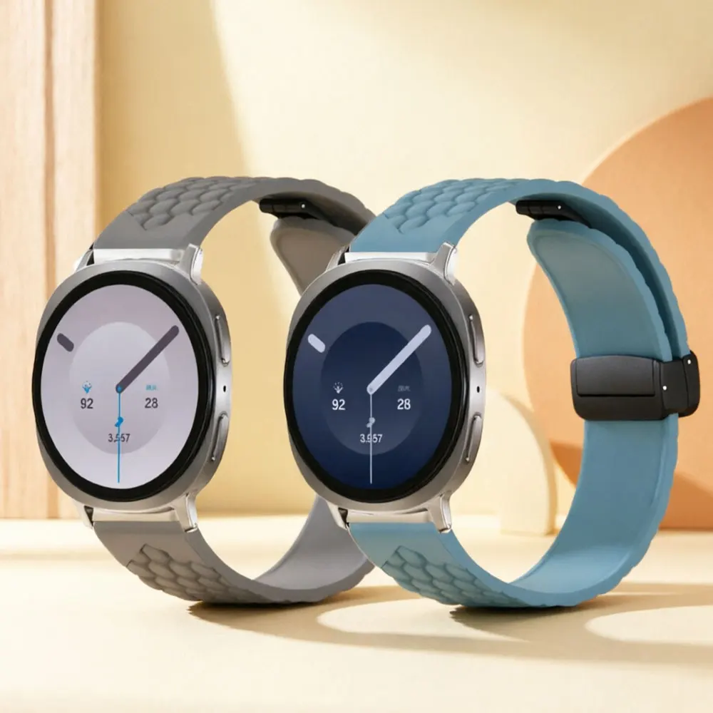 Magnetic Buckle Strap For Samsung Galaxy Watch 8/9 40mm 44mm Classic 46mm Silicone Band For Samsung Galaxy Ultra 2 1 Bracelet