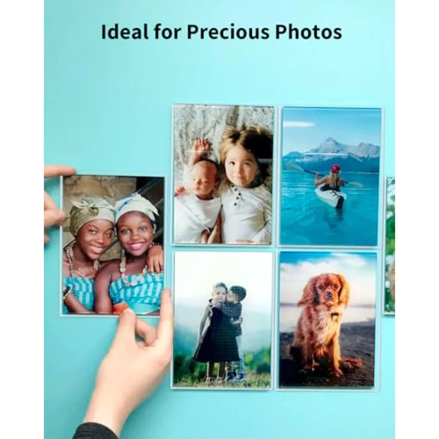 4x6 トップローダー 耐久性のある硬質プラスチック製スリーブシート フォトカード、K-POPポストカード、トレーディングカード用 25枚入り
