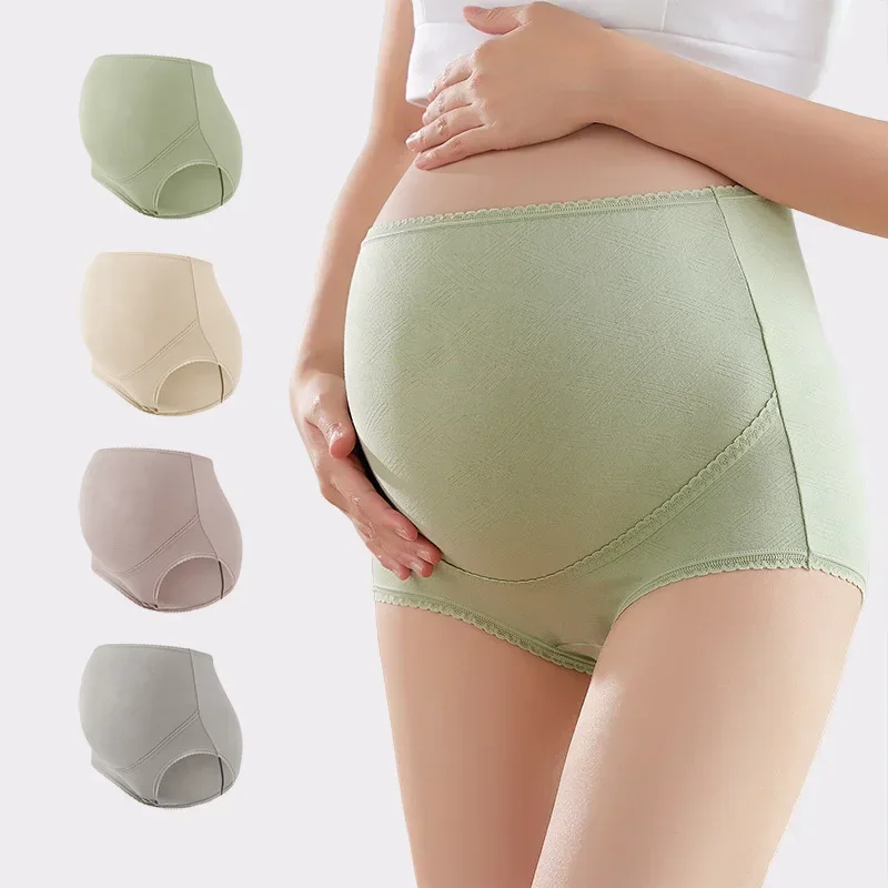 

Panties for Pregnant Cotton Pants During Pregnancy Cozy Maternity Underpants High Waist Belly Underwear Women Pregnancy Briefs