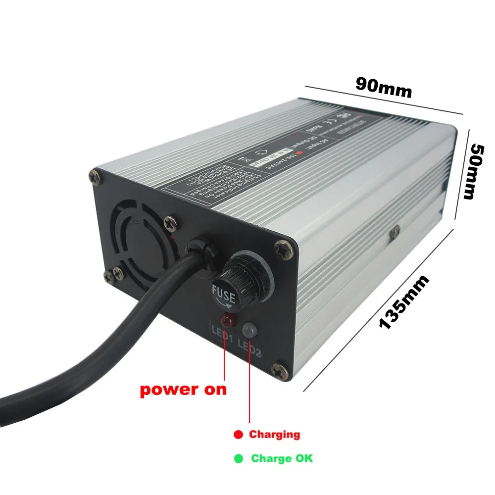 Carregador de bateria de lítio 63v 3a 5a 10a, conector xt60 xlrm usado para bateria de íon-lítio 15s 54v 55.5v, carregador inteligente