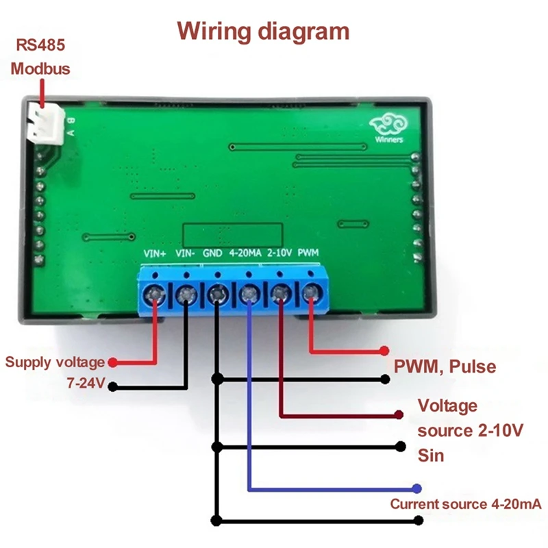DC7-24V Signal Generator Generator Module PWM Pulse Adjustable Module 0-20MA 0-10V Signal Generator 1-1000Hz Durable (B)