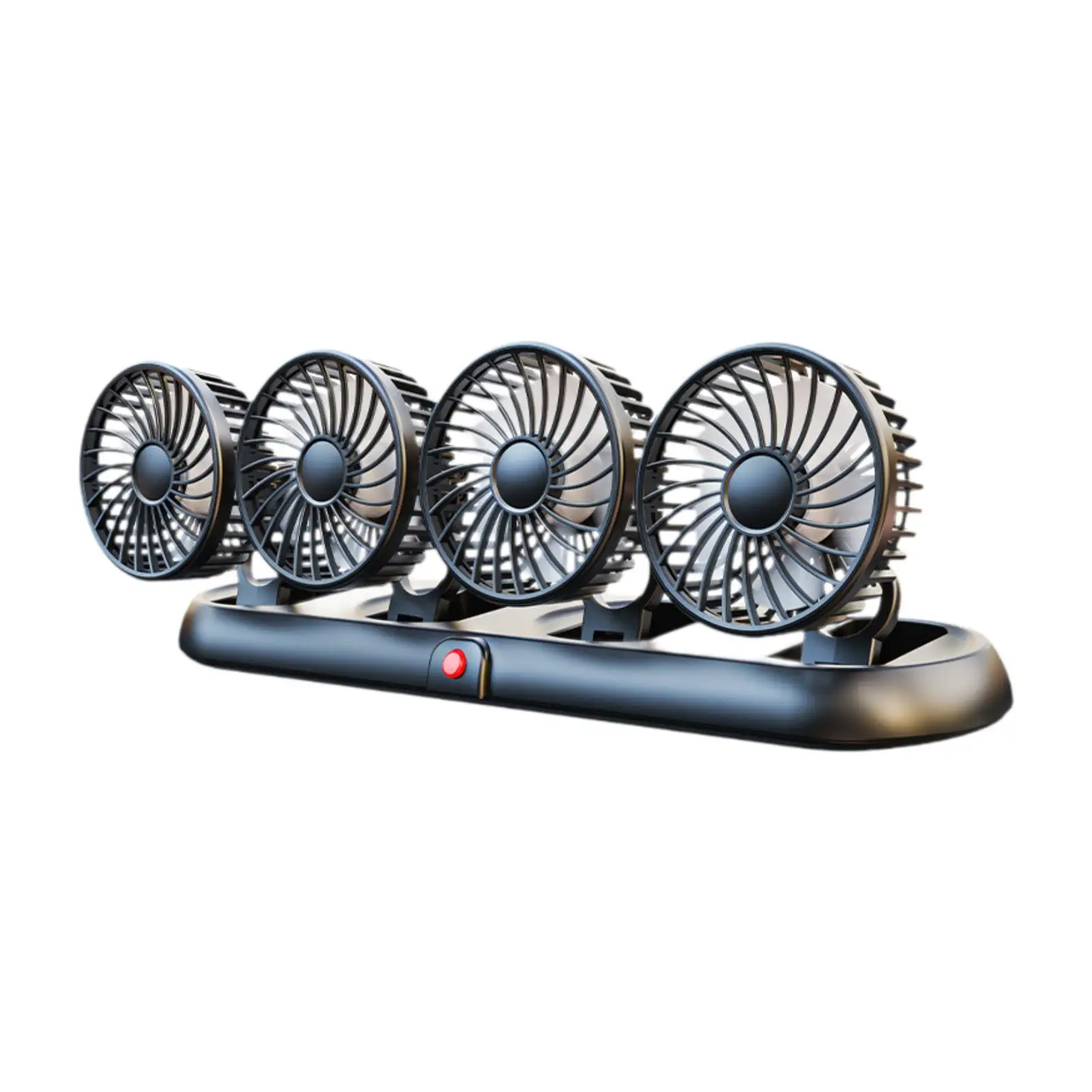 

5V USB 4 Head Car Console Fan Foldable for Home Office Desk Versatile
