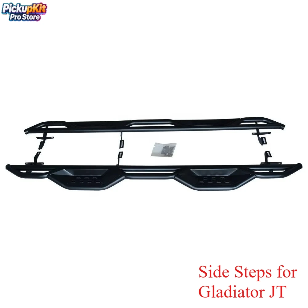 

Heavy-Duty Nerf Side Steps for Gladiator JT 2018-2025 - Rugged Off-Road Side Bars Fit Gladiator Pickup