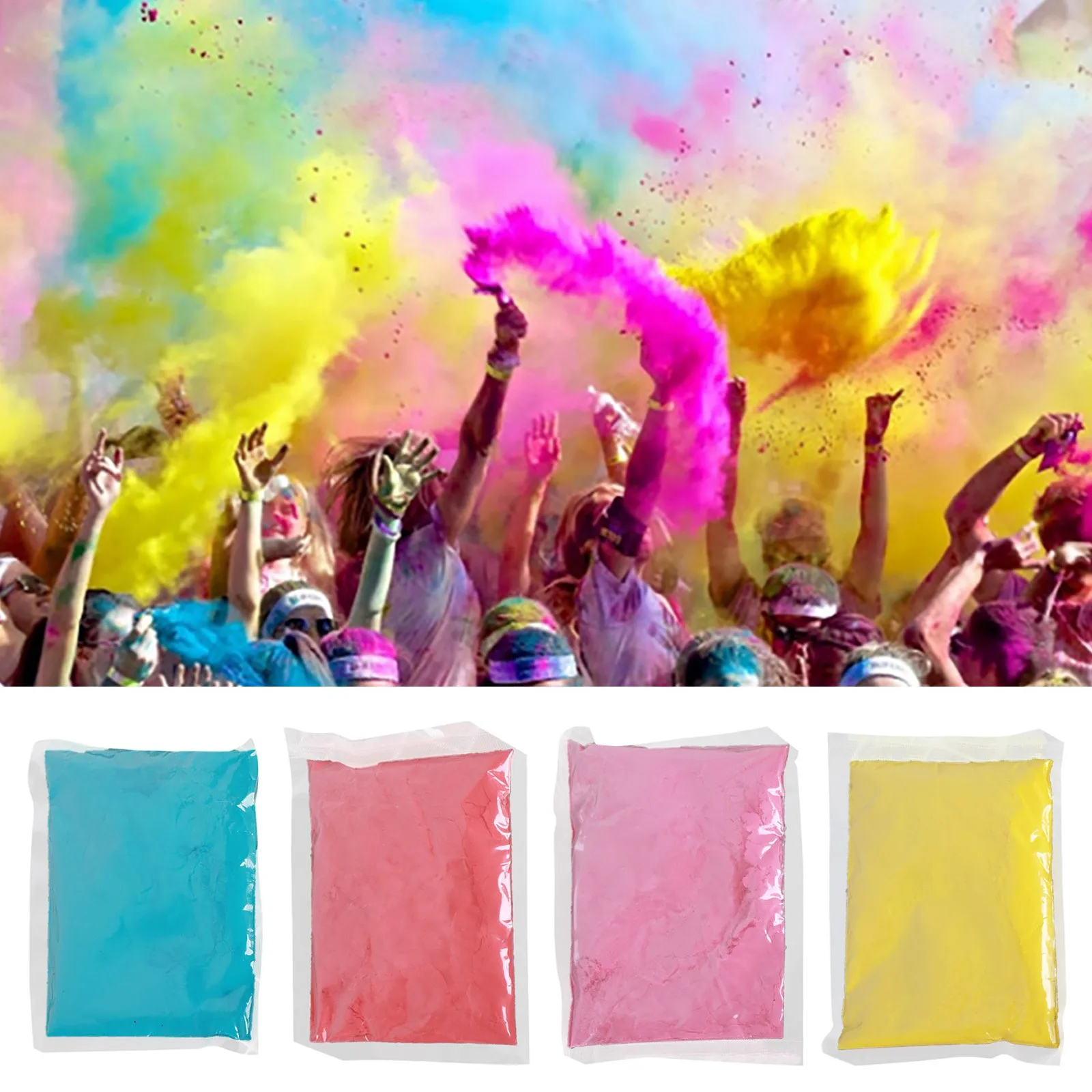 Color Road Running Powder Corn Starch Throwing Running Event Multiple Colors Party Color Powder Sports Rainbow Spray Prop