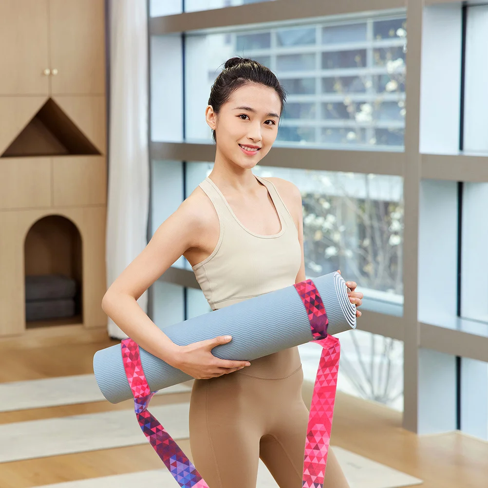 

2pcs Yoga Mat Carrying Strap Adjustable Sling For Hands-Free Transport Durable Outdoor Blanket Bundle Carrier Yoga Roller Strap