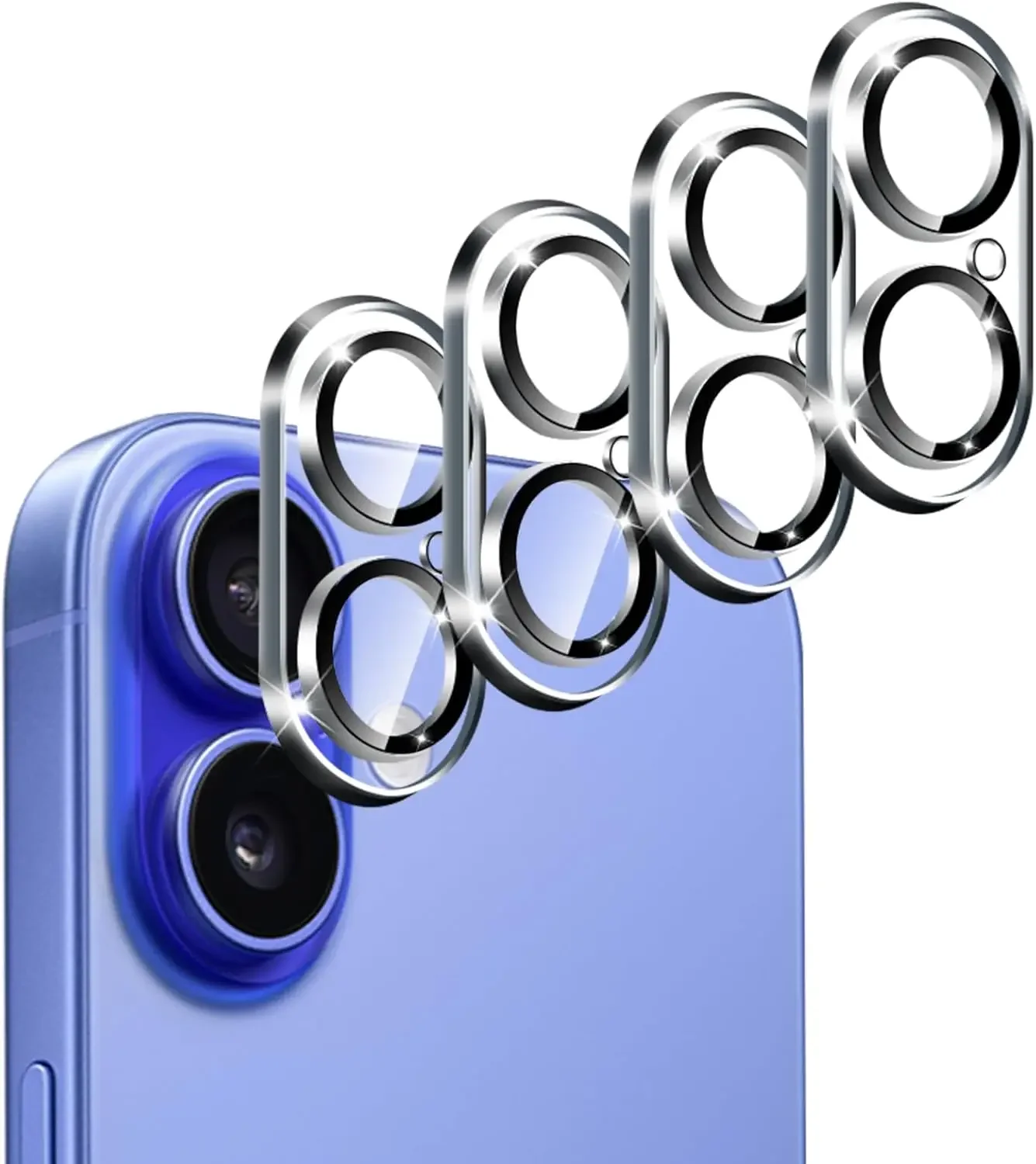 4Pcs Camera Lens Screen Protector Cover For IPhone 16 Pro Max 16 Plus IPhone 16 Tempered Glass Protection Film Phone Accessories