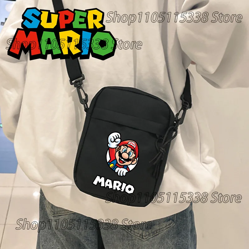 Милые мультяшные сумки через плечо Super Mario Bros с персонажами аниме: Луиджи, Принцесса Пич. Мини-сумки кросс-боди. Портативные. Новая модная коллекция 2026 года.