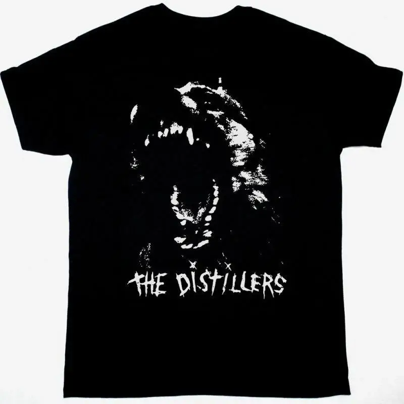 Retro The Distillers Band Cotton Black All Size T Shirt
