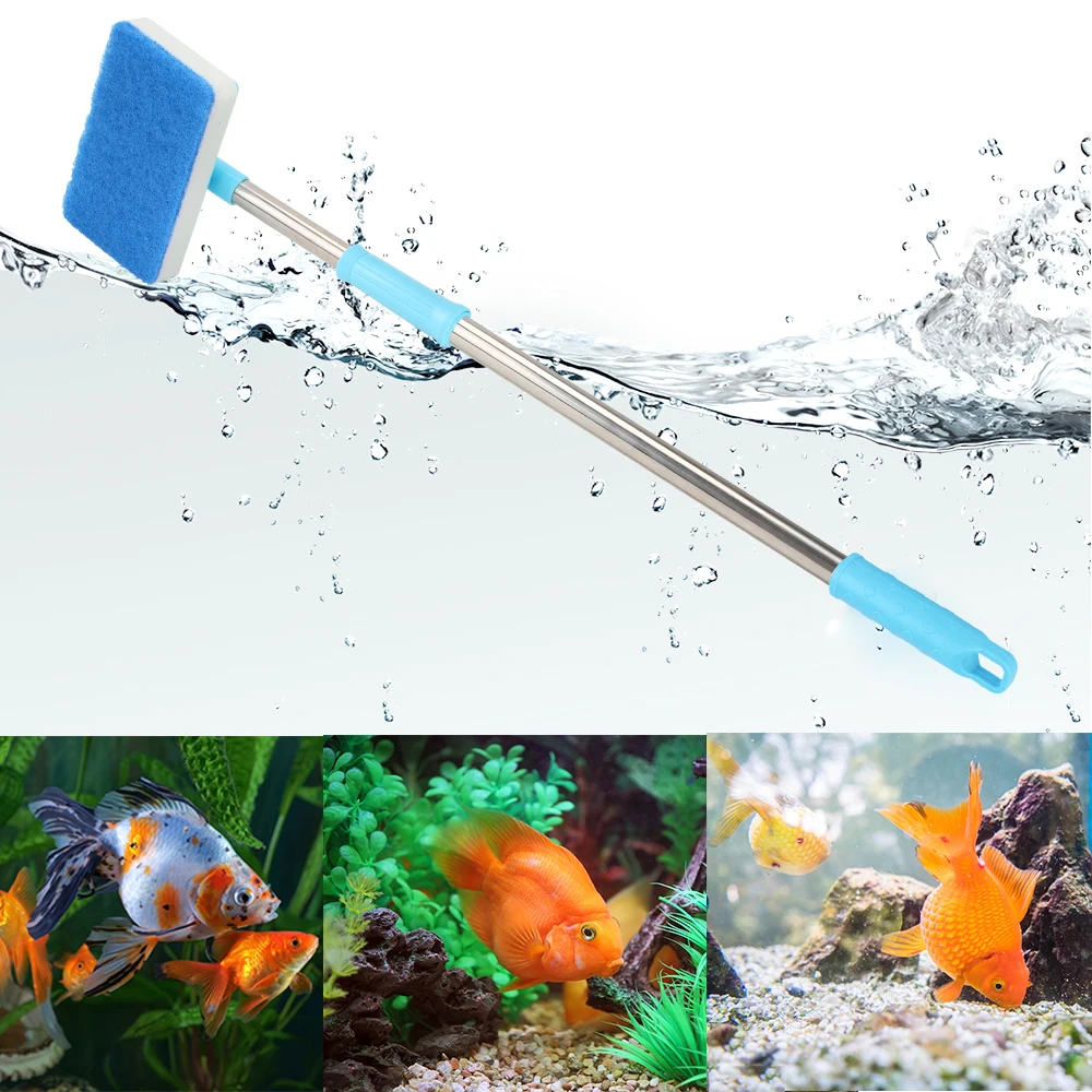Super Long Handle Aquarium Fis - Marine Aquarium Glass Cleaner บทวิจารณ์และราคา