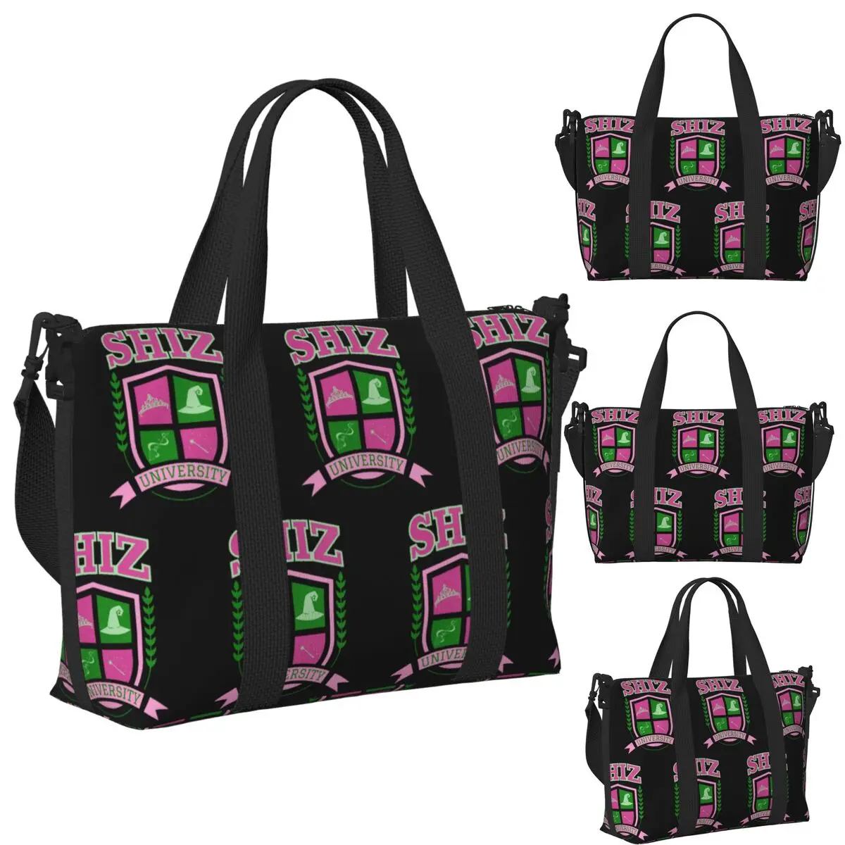 

Shiz University Beach Travel Bag Large Capacity Tote Bags for Gym Sport Women Shopping Duffle Shoulder Bag