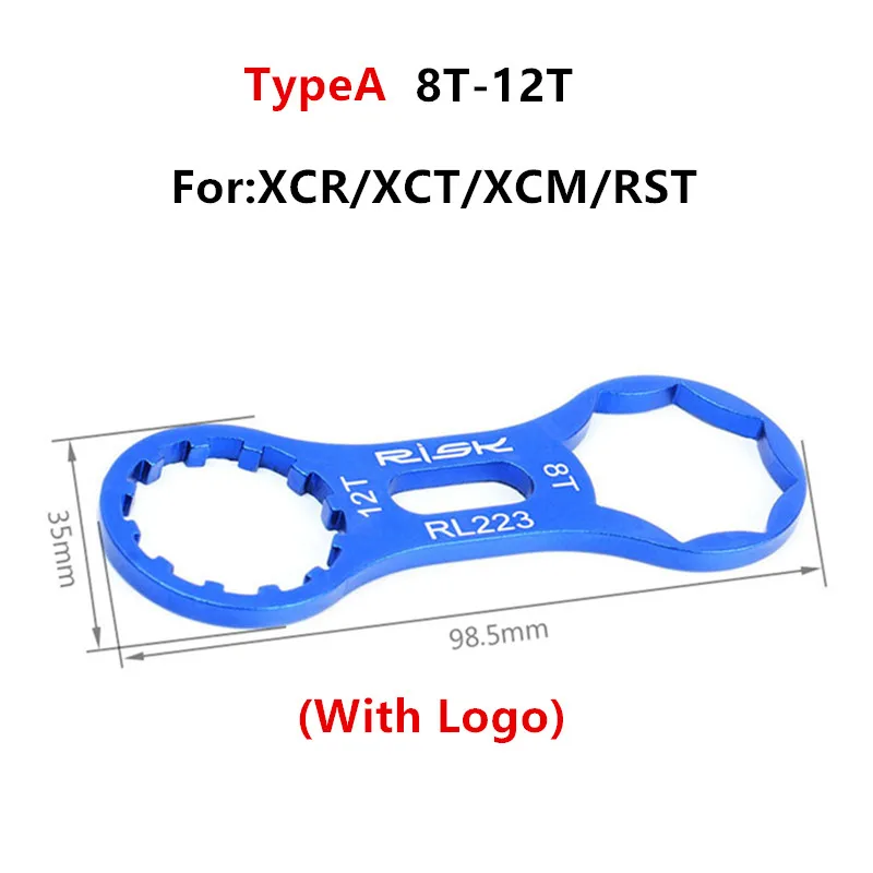 RISK Aluminum Bicycle Front Fork Repair Tool For SR Suntour XCR/XCT/XCM/RST MTB Bike Front Fork Cap Wrench Disassembly Tools