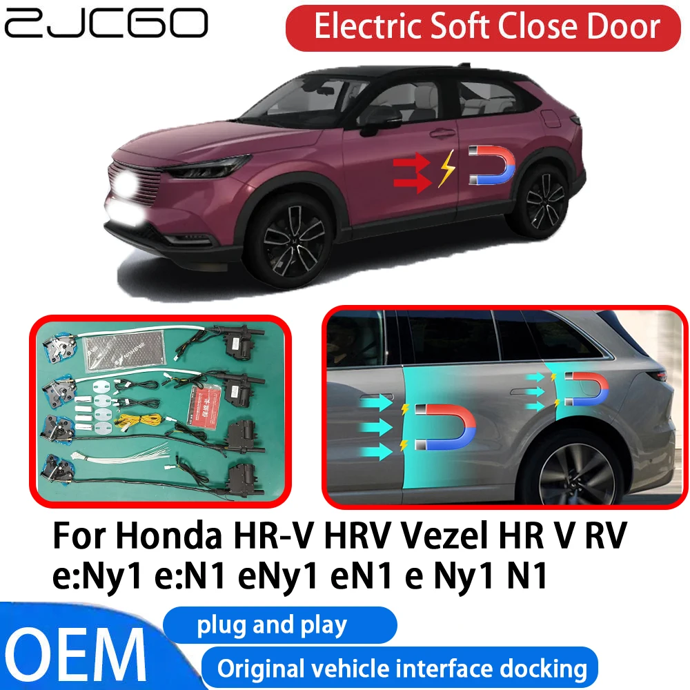 

ZJCGO for Honda HR-V HRV Vezel HR V RV e:Ny1 e:N1 eNy1 Car Automatic Electric Soft Close Door Closer System OEM Plug and Play