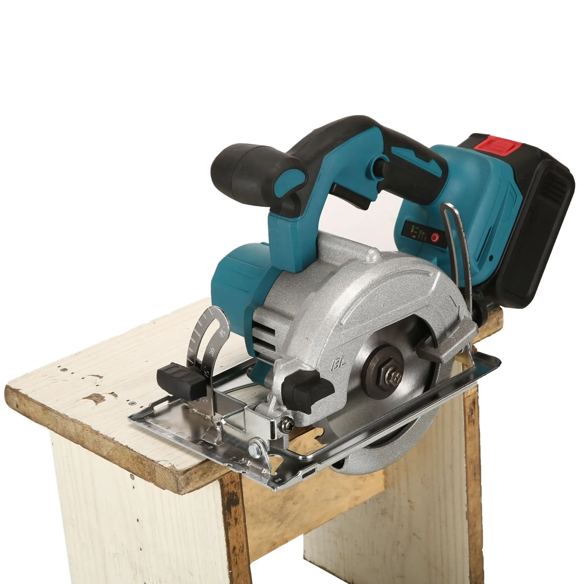 7Inch Brushless Electric Circular Saw Cordless High Board Cutting Machine Woodworking Power Tools For Makita 18V Battery pin