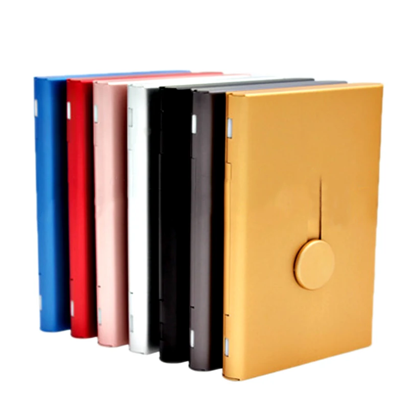 Hand Push Card Case Lightweight Business Card Holder Metal Card Packaging Box  Bank Card Membership Package Thin Card Organizers