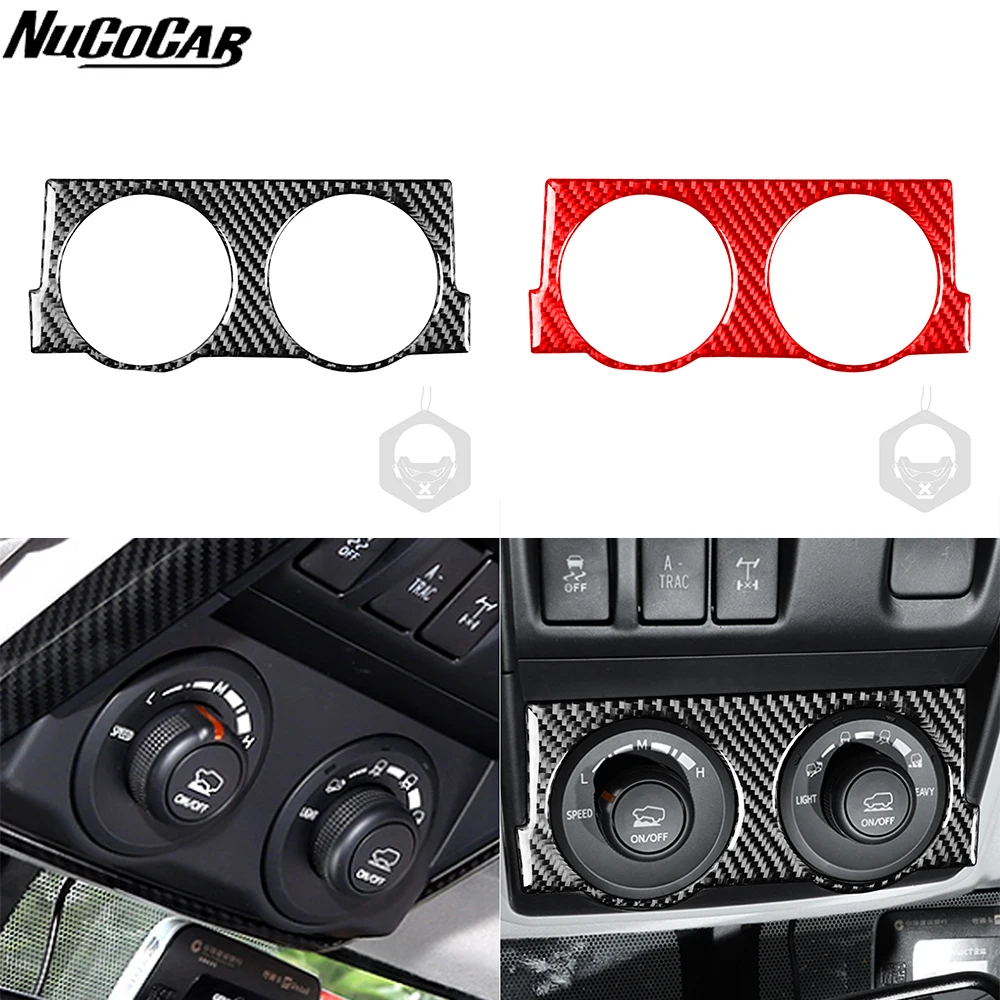 For Toyota 4runner 2010-2020 Carbon Fiber Four-wheel Drive Switch Panel Trim Cover Car Accessories Interior Decorative Stickers