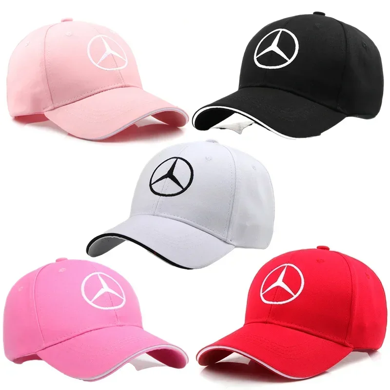 Cotton Sunhat Unisex Outdoor Sports Tennis Baseball Hat for Mercedes Benz Logo GLA ML W203 W204 W205 W210 W211 W212 W213 C63 G63