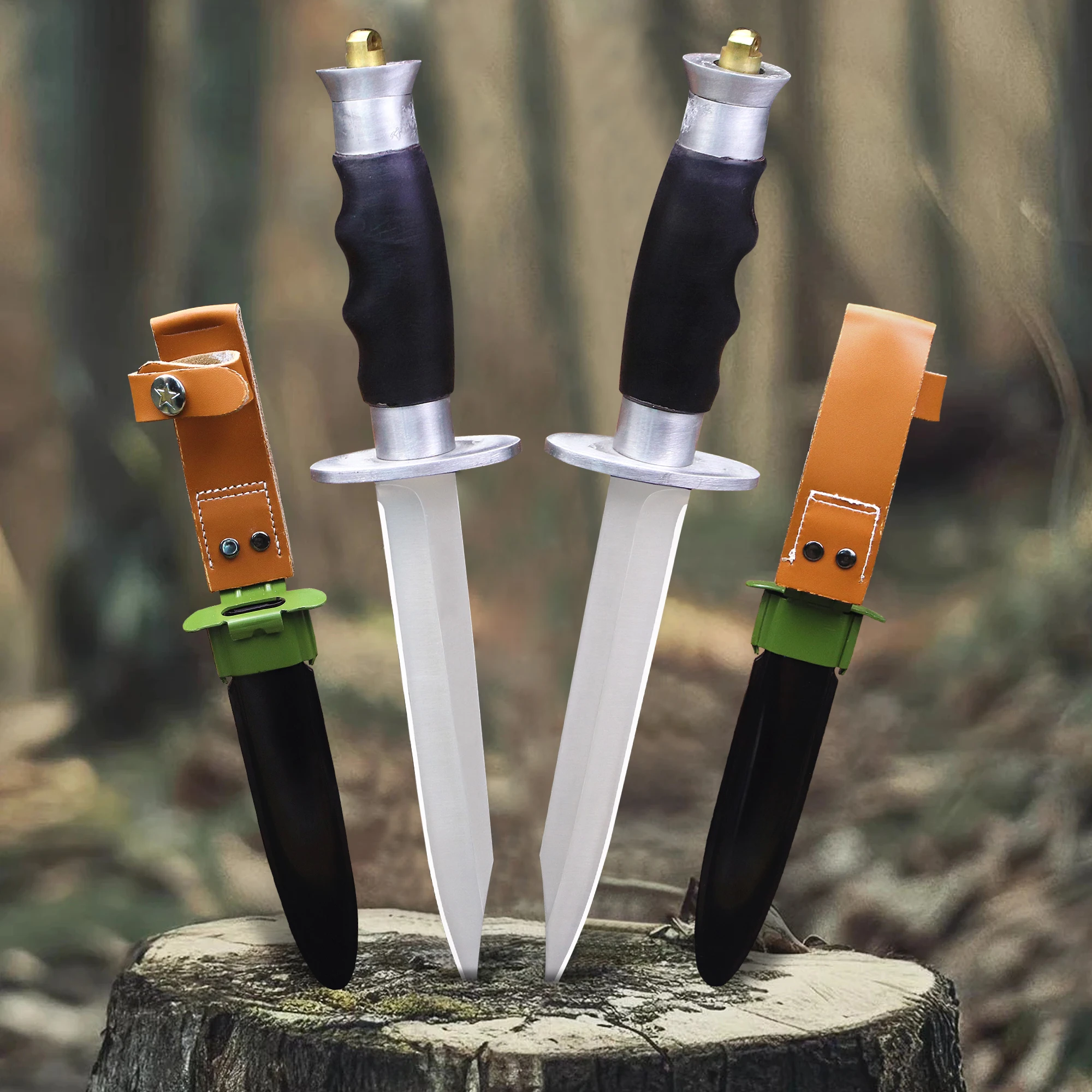 Russian 10CR15MOV steel high hardness outdoor hunting knife, jungle adventure survival knife, hiking, fishing EDC tool knife