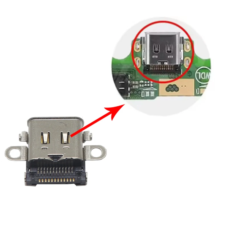 【10-1PCS】Charging Port Female Socket Type-C USB Connector For Switch / Lite / Oled / Pro NS Console Repair Parts