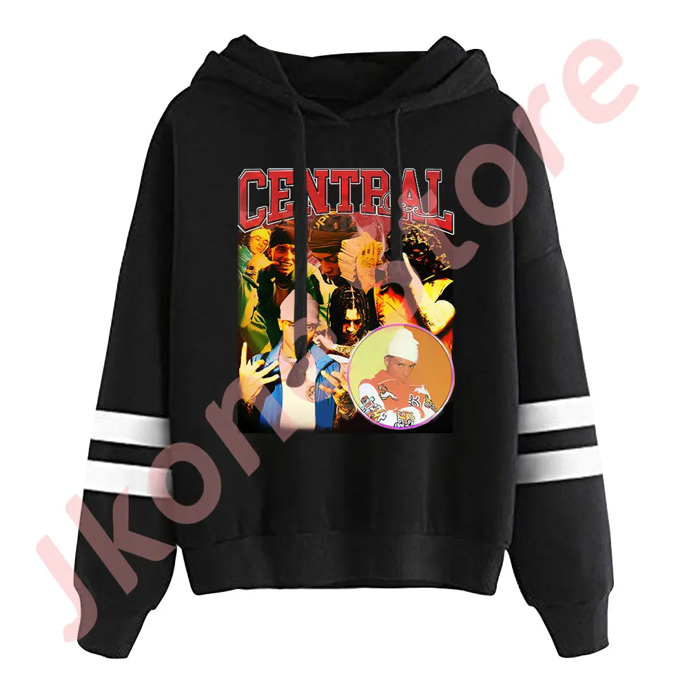 Sudadera con capucha para hombre y mujer, jersey con estampado de foto Central Cee, sin bolsillos, con mangas paralelas y Logo, ropa de calle de invierno