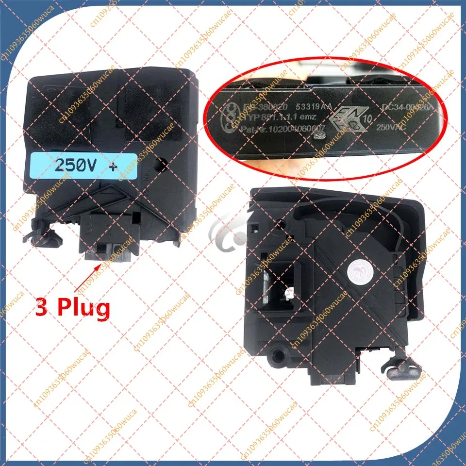 Washing Machine Door Lock Delay Switch DC34-00026A 3 Pin for WW90H7410EW 12H8420EW