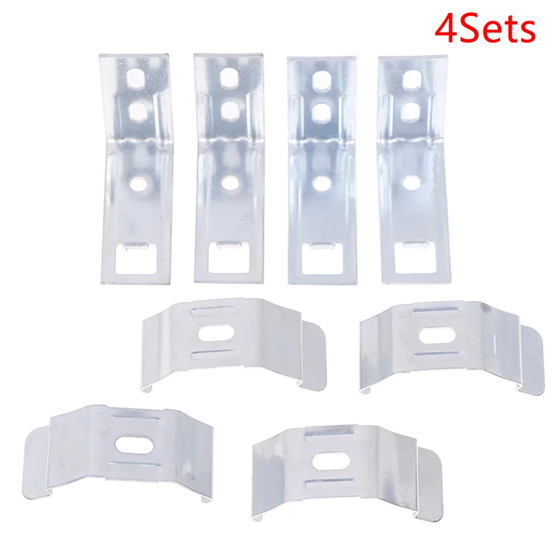 4Sets Blinds Accessories Metal Louver Bracket Mounting Holder Brackets Curtain Fixing For Window Fixation