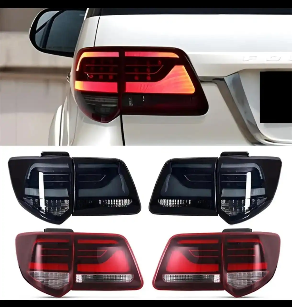 

Factory Hot Selling Car Accessories LED Tail Lamps Assembly For Fortuner 2012-2015 Rear Tail Lights DRL Brake Turn Signal