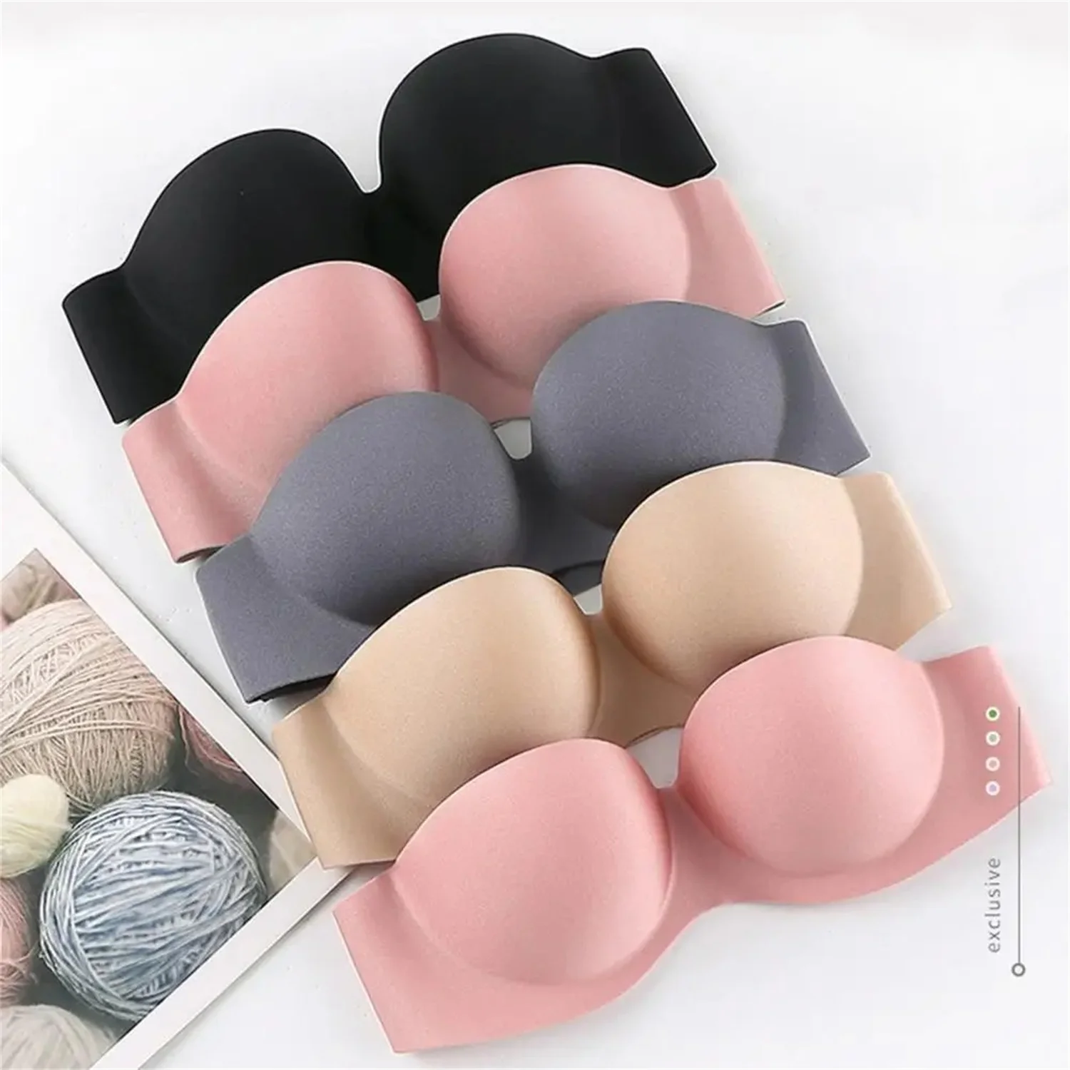 Sexy Strapless Bras Women Wireless Bralette Soft Female Breathable Underwear Ladies Seamless Bras Invisible Bra With Straps